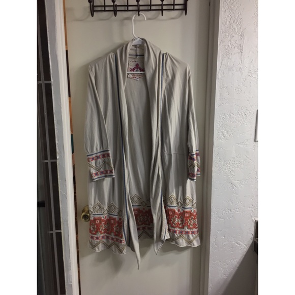 Johnny Was Other - Johnny was Los Angeles embroidered duster sweater